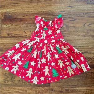 Eleanor rose- EUC gingerbread print flutter dress